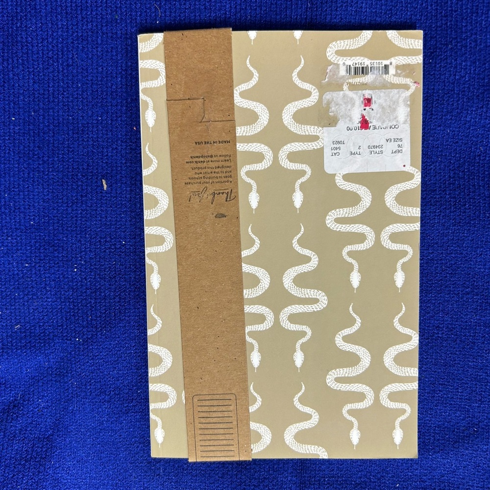 Tan Snake Pattern Notebook - Denik - Picture 3 of 5